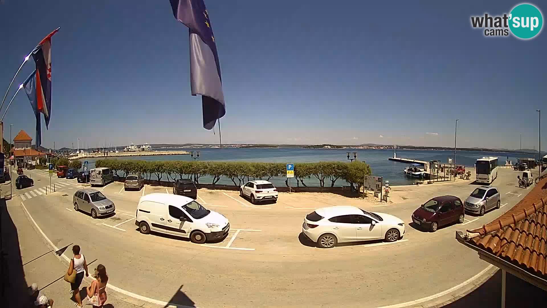 Spletna kamera Tkon – trajektni terminal