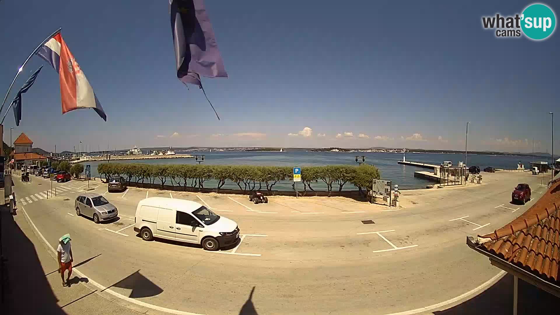 Spletna kamera Tkon – trajektni terminal