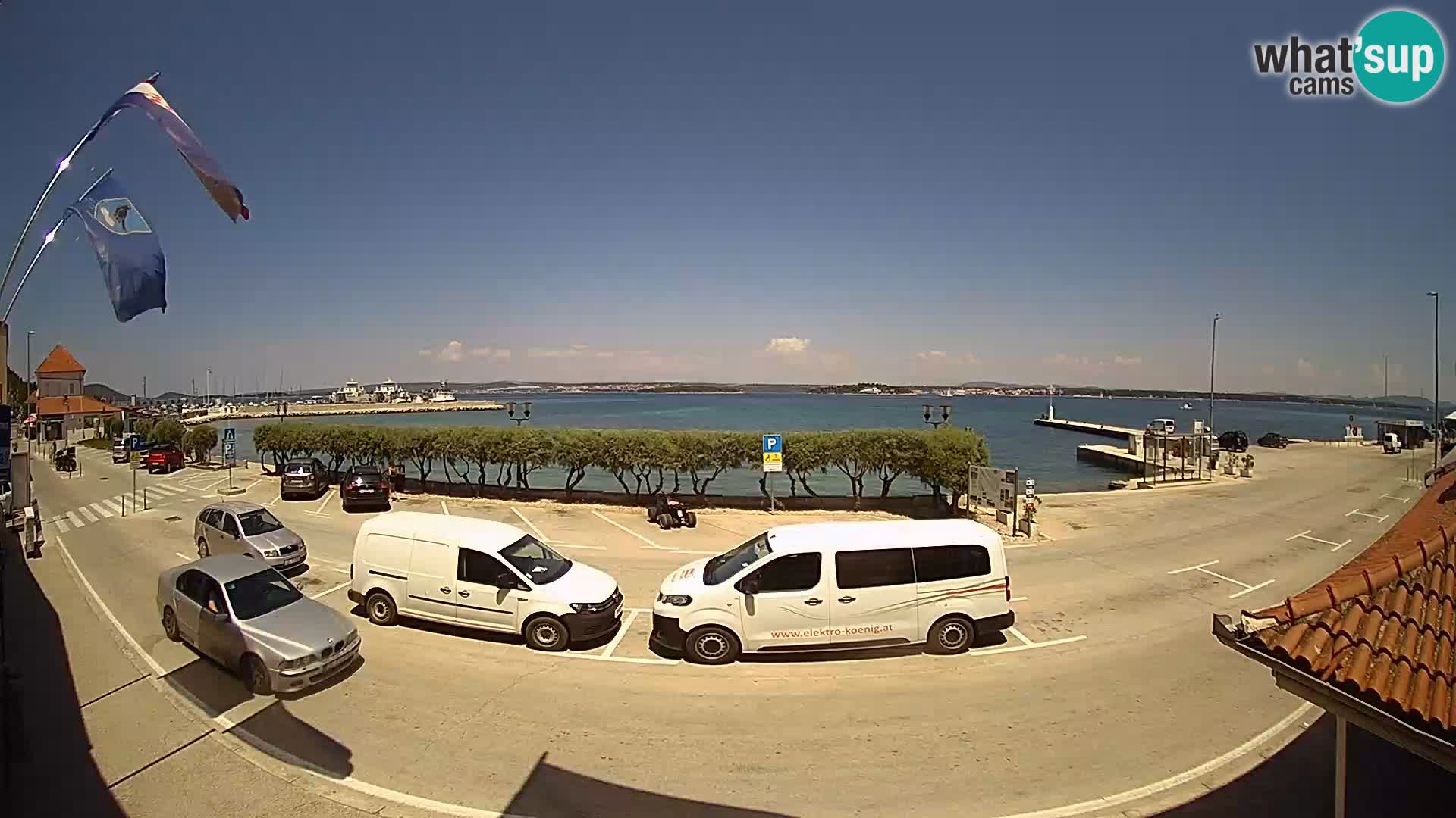 Web kamer u živo Tkon – trajektni terminal