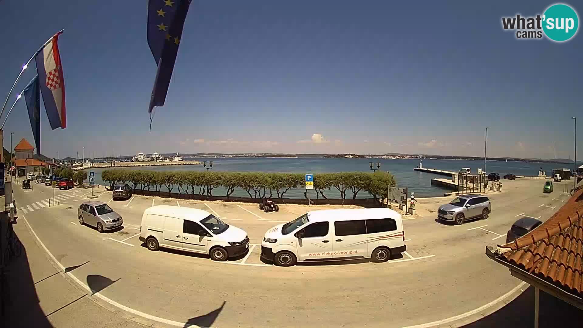 Web kamer u živo Tkon – trajektni terminal