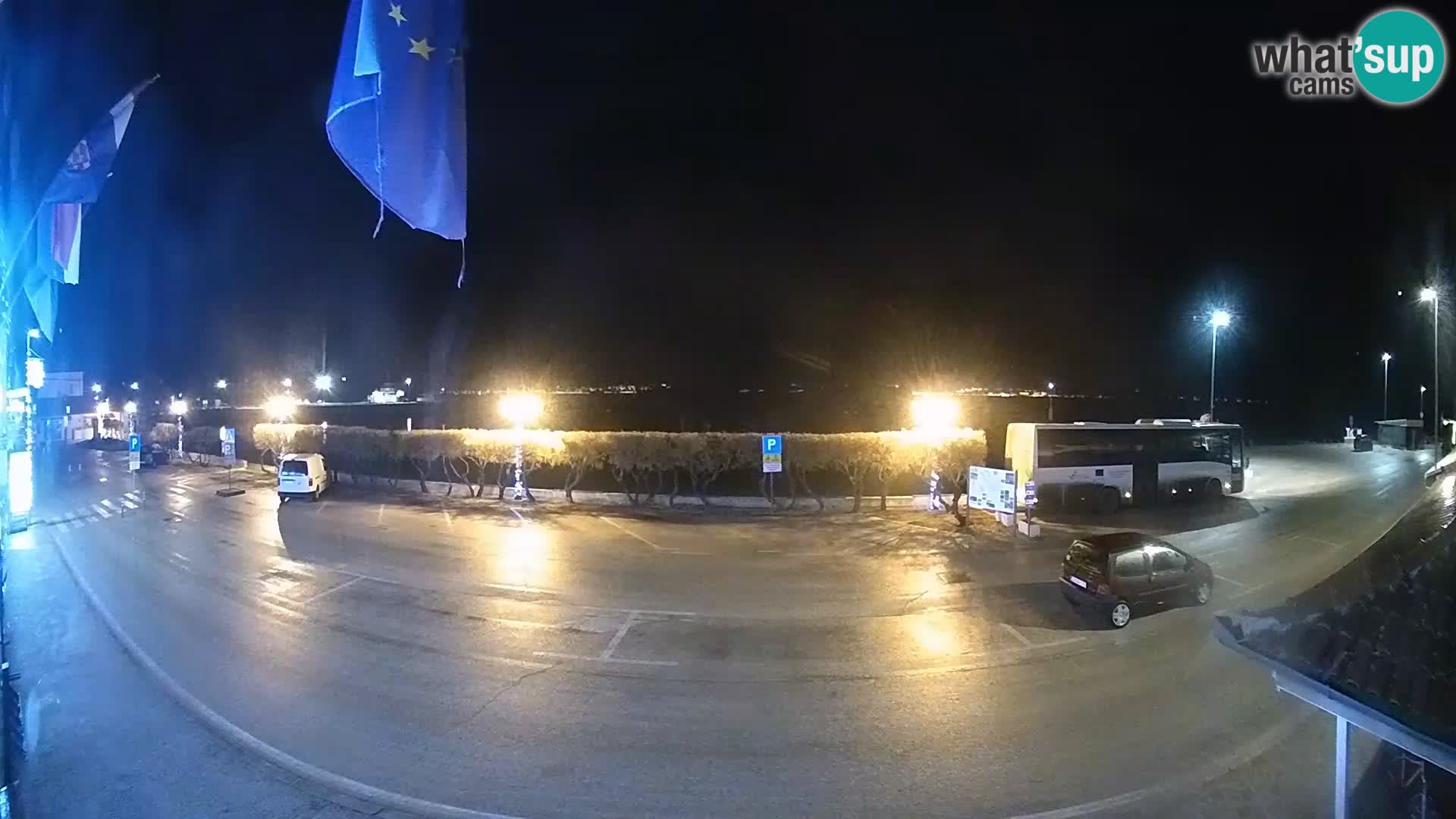 Spletna kamera Tkon – trajektni terminal