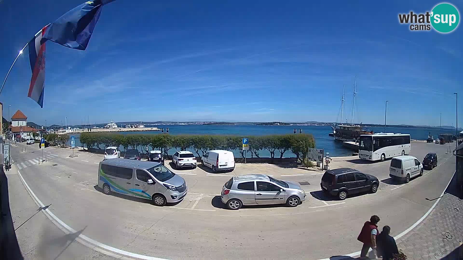 Spletna kamera Tkon – trajektni terminal