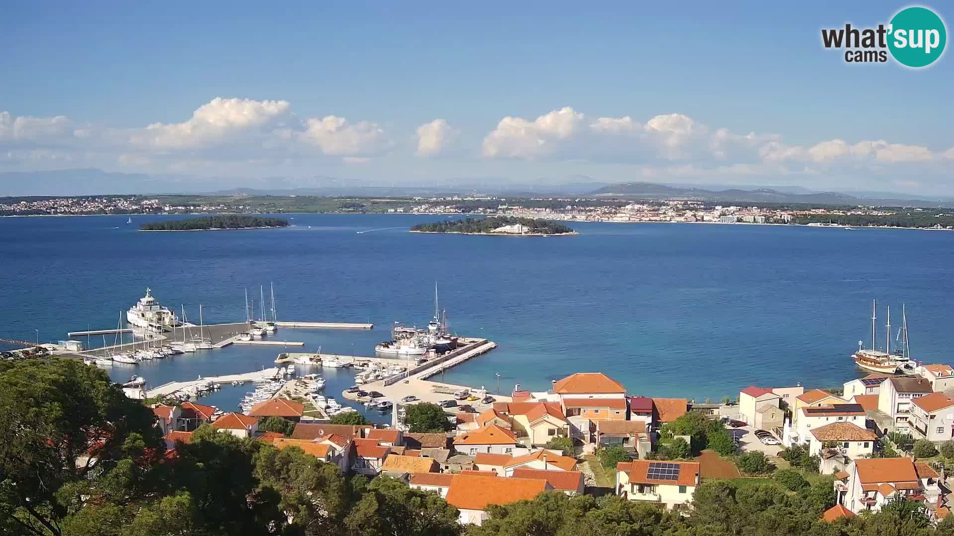 Tkon – Kalvarija – pogled na Pašmanski kanal