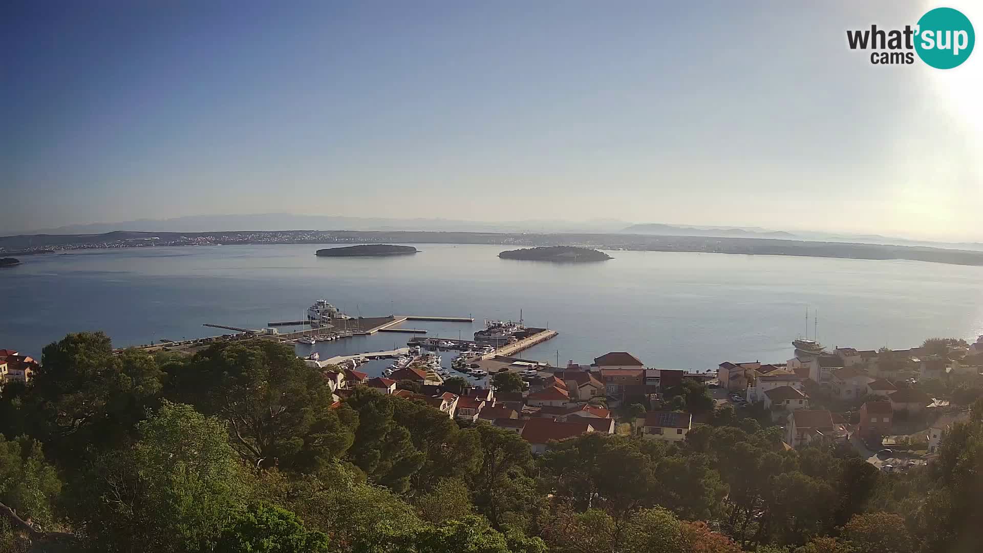 Tkon – Kalvaria – Blick auf Pašman Kanal