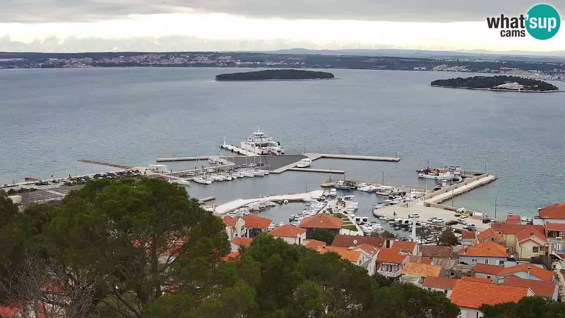 Tkon – Kalvarija – pogled na Pašmanski kanal