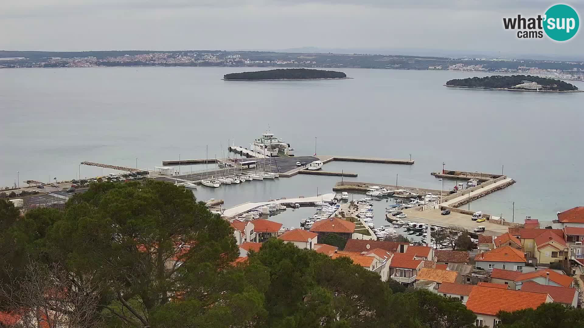 Tkon – Kalvaria – panorama del canale di Pašman