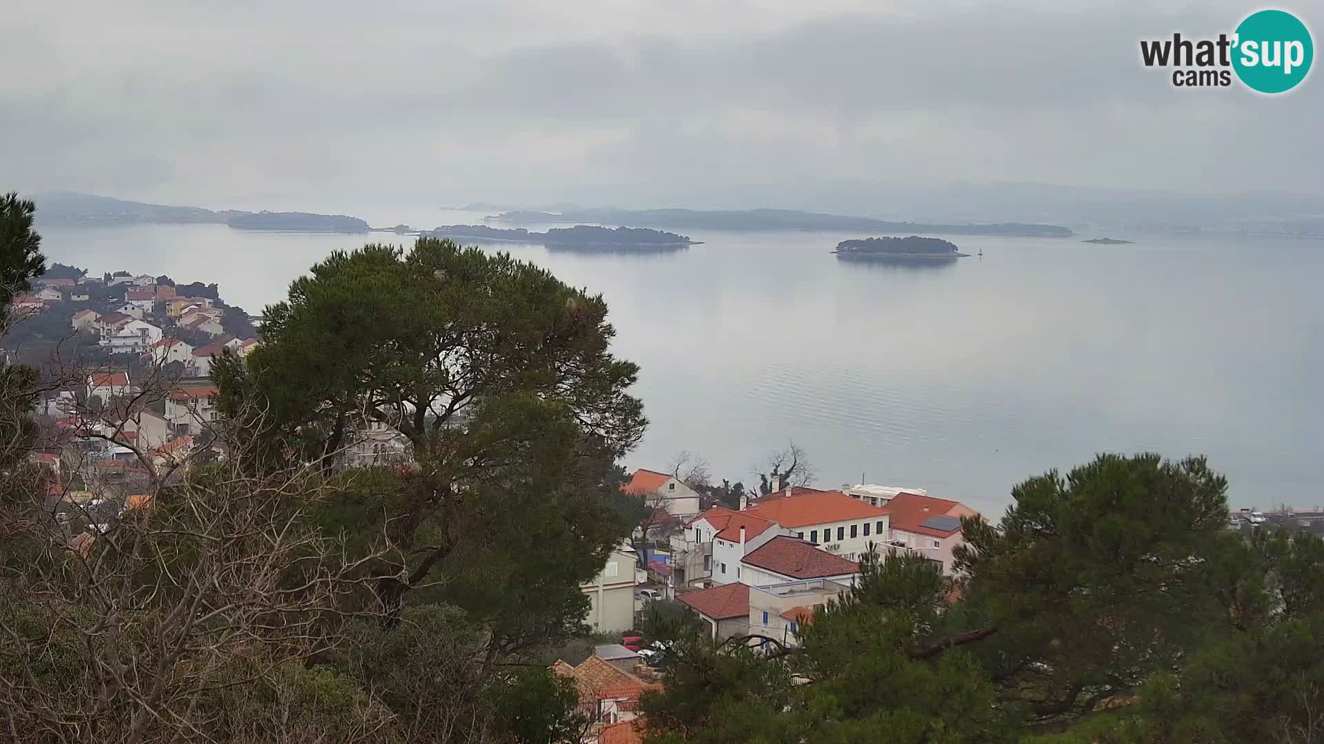 Tkon – Kalvarija – pogled na Pašmanski kanal