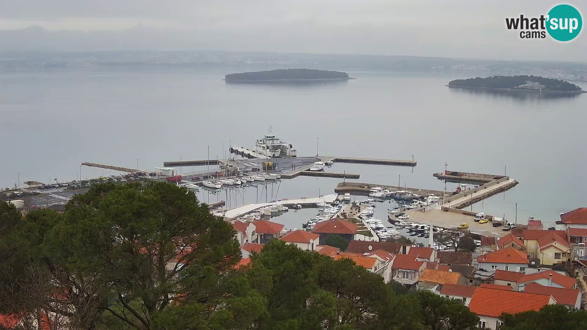 Tkon – Kalvarija – pogled na Pašmanski kanal