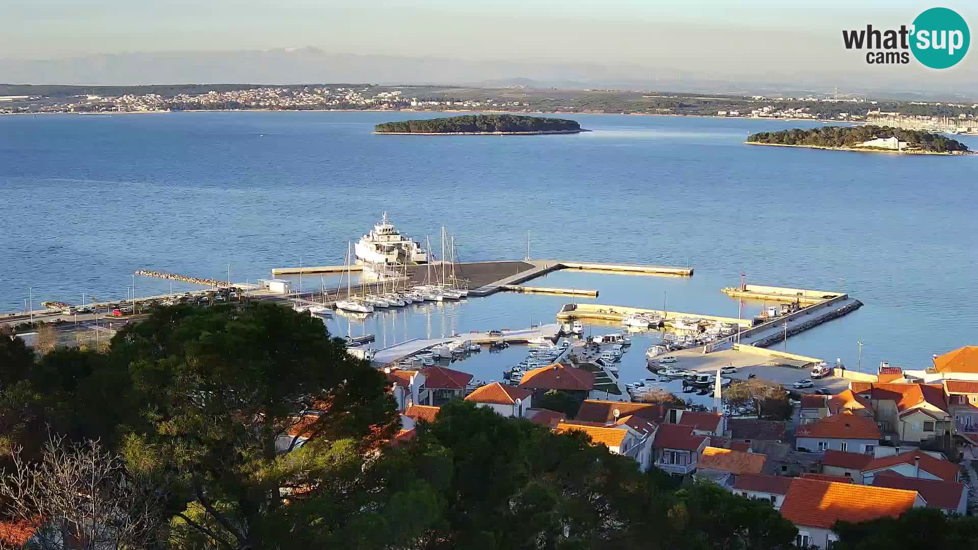 Tkon – Kalvarija – vue sur le canal Pašman