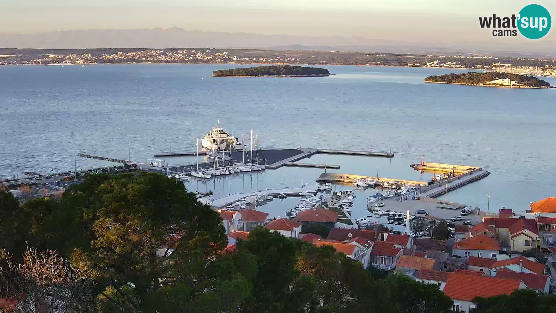 Tkon – Kalvarija – pogled na Pašmanski kanal