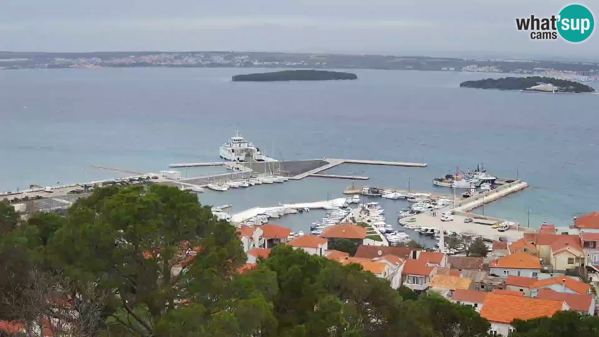 Tkon – Kalvarija – pogled na Pašmanski kanal