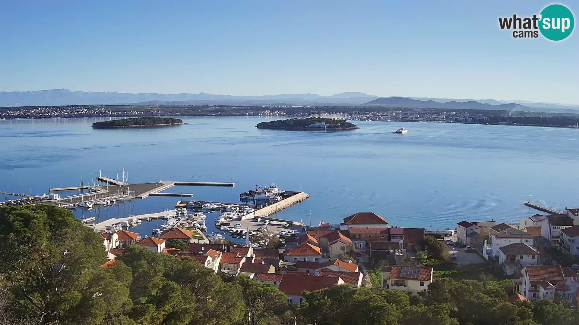 Tkon – Kalvaria – vista del canal de Pašman