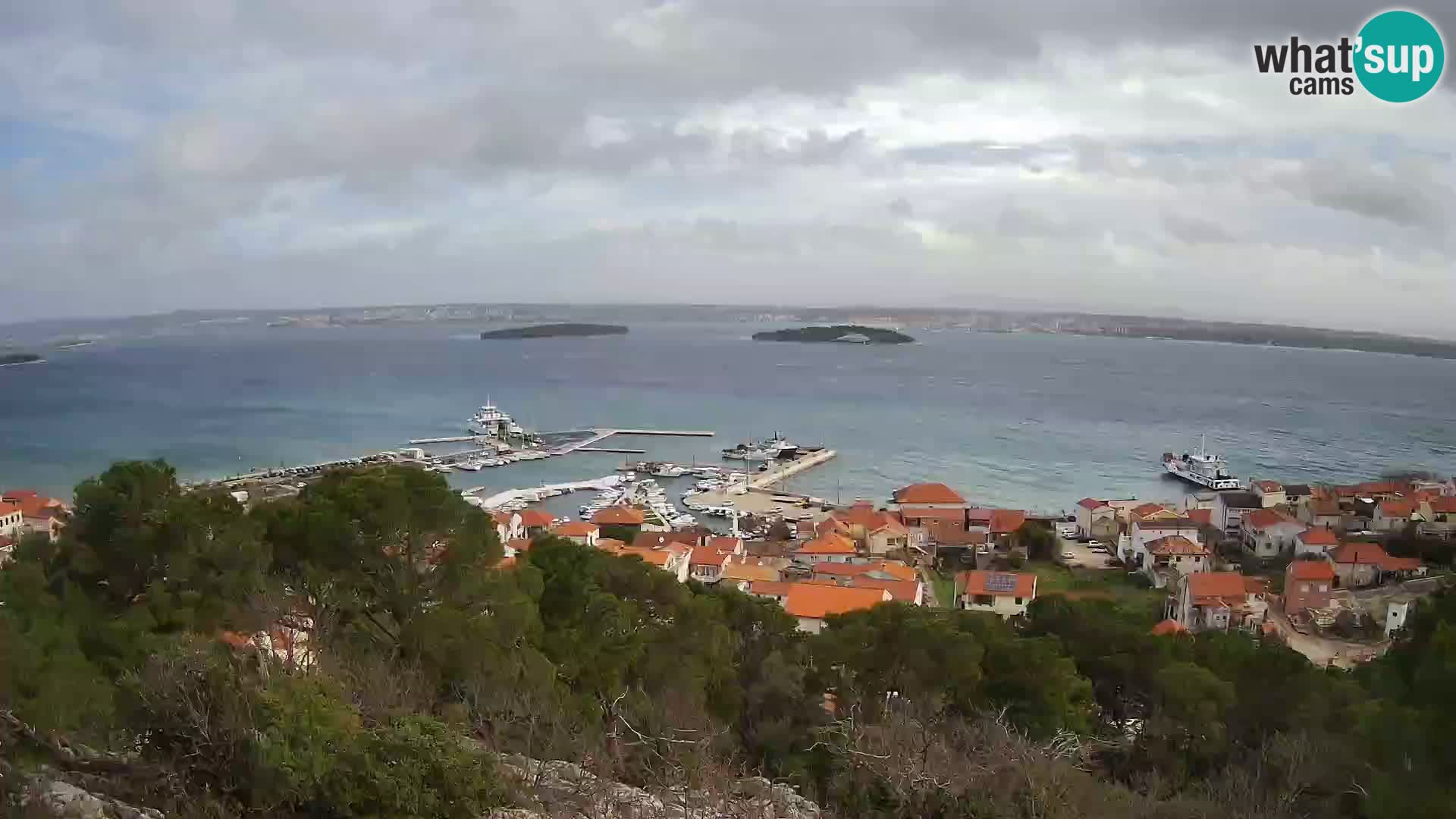 Tkon – Kalvaria – panorama del canale di Pašman