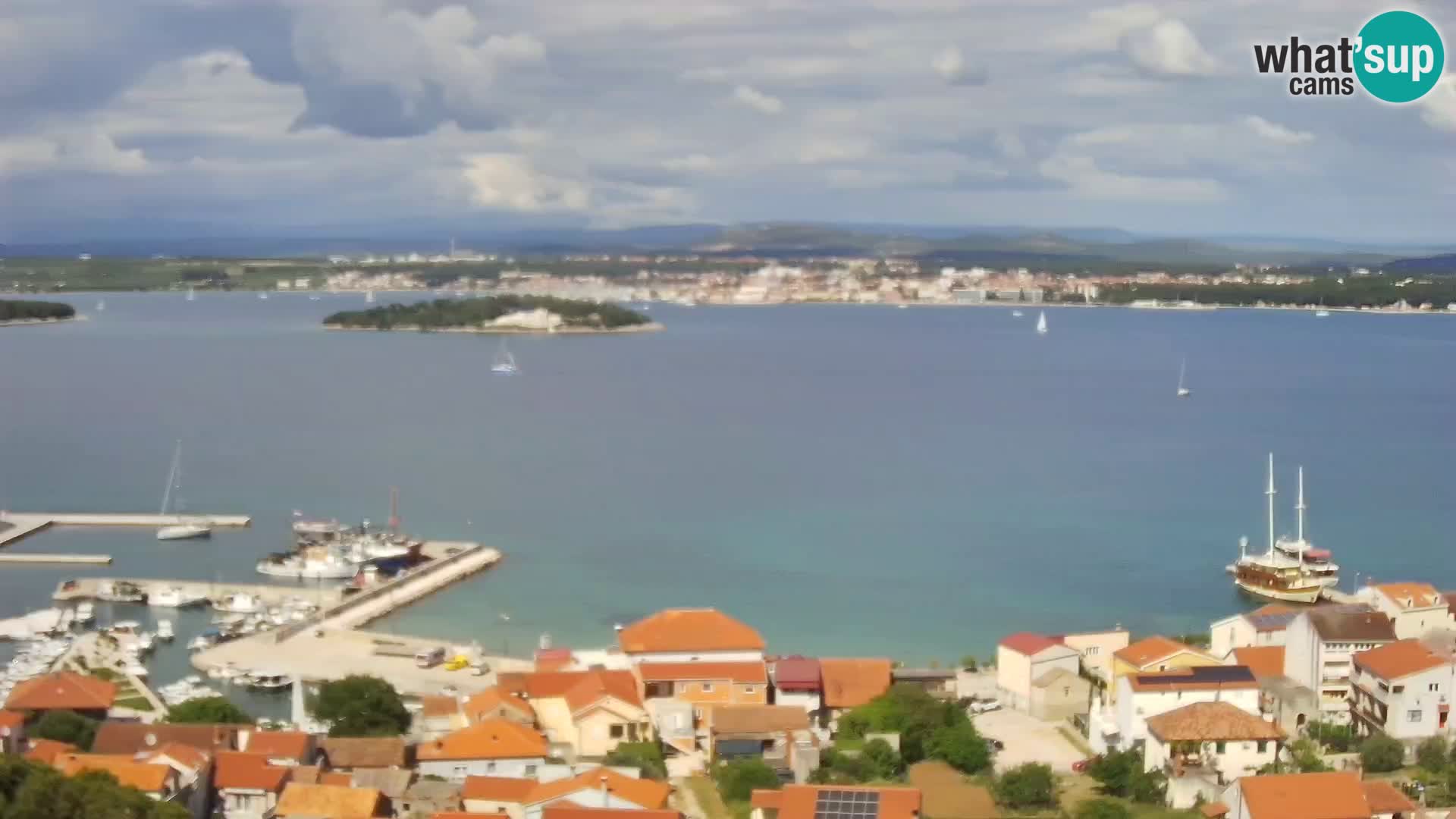 Tkon – Kalvarija – pogled na Pašmanski kanal