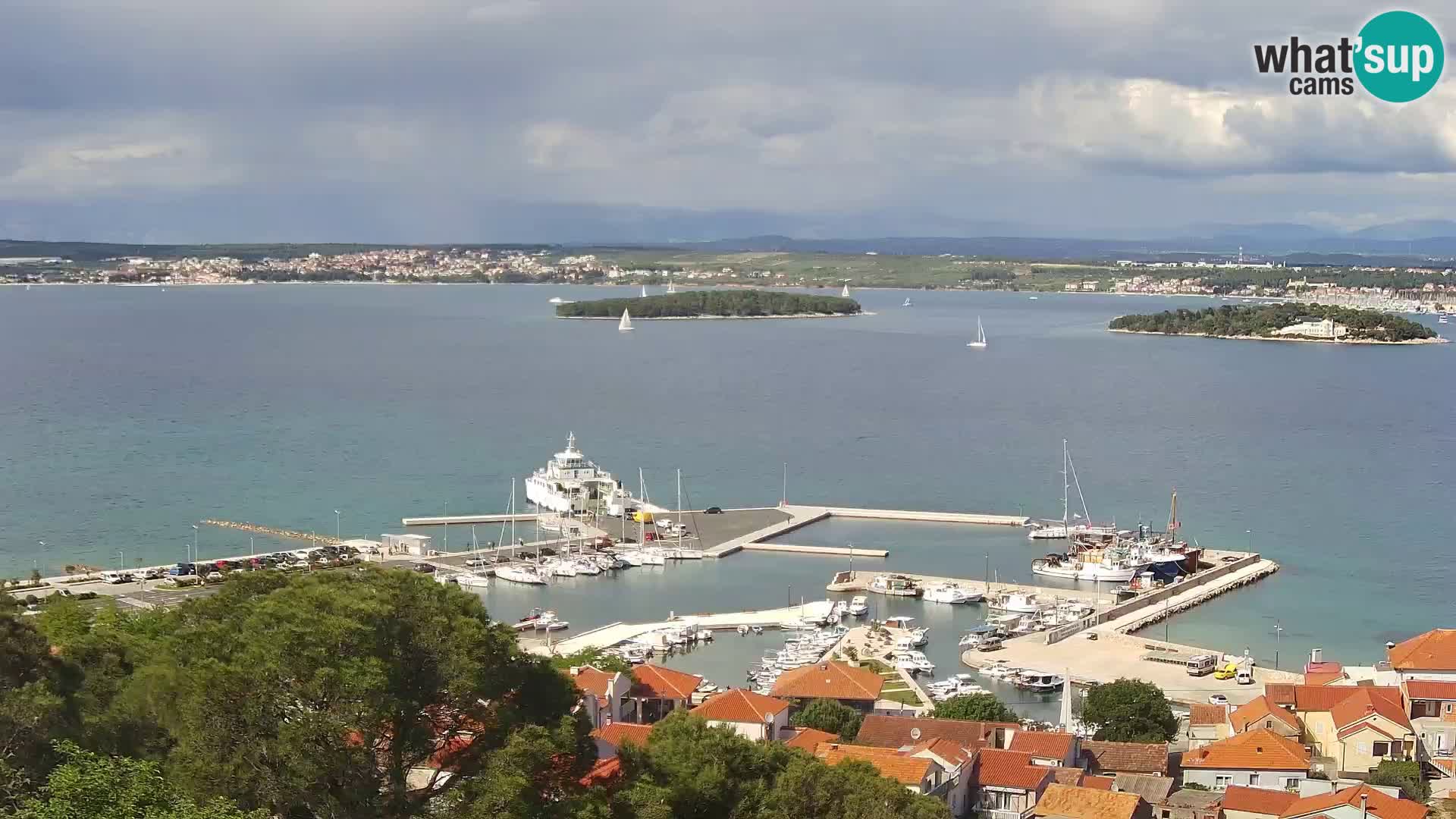 Tkon – Kalvarija – pogled na Pašmanski kanal