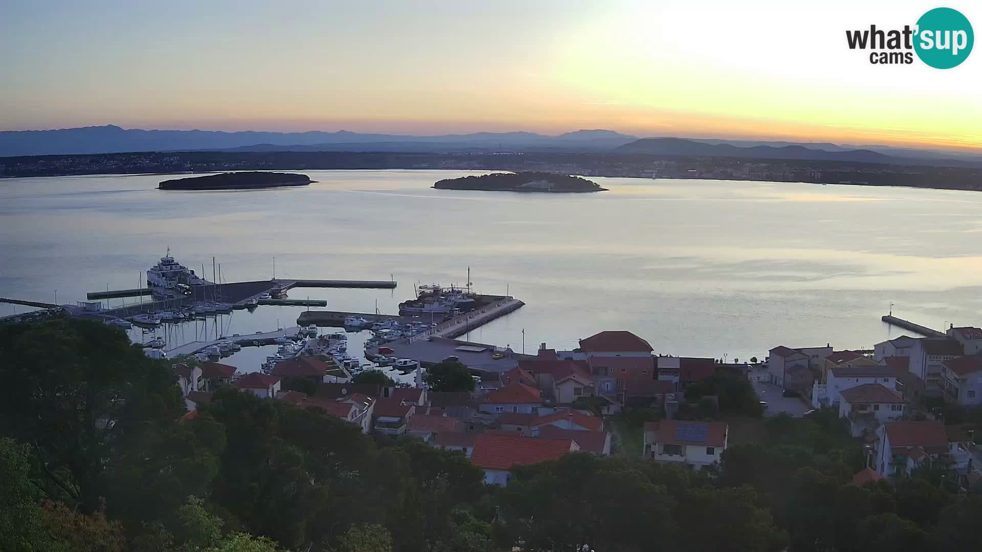 Tkon – Kalvarija – vue sur le canal Pašman