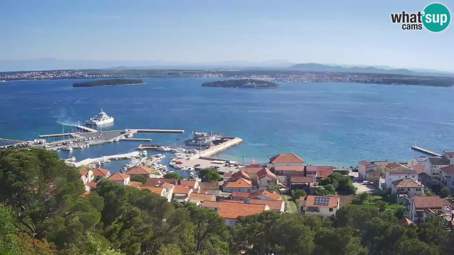 Tkon – Kalvaria – Blick auf Pašman Kanal