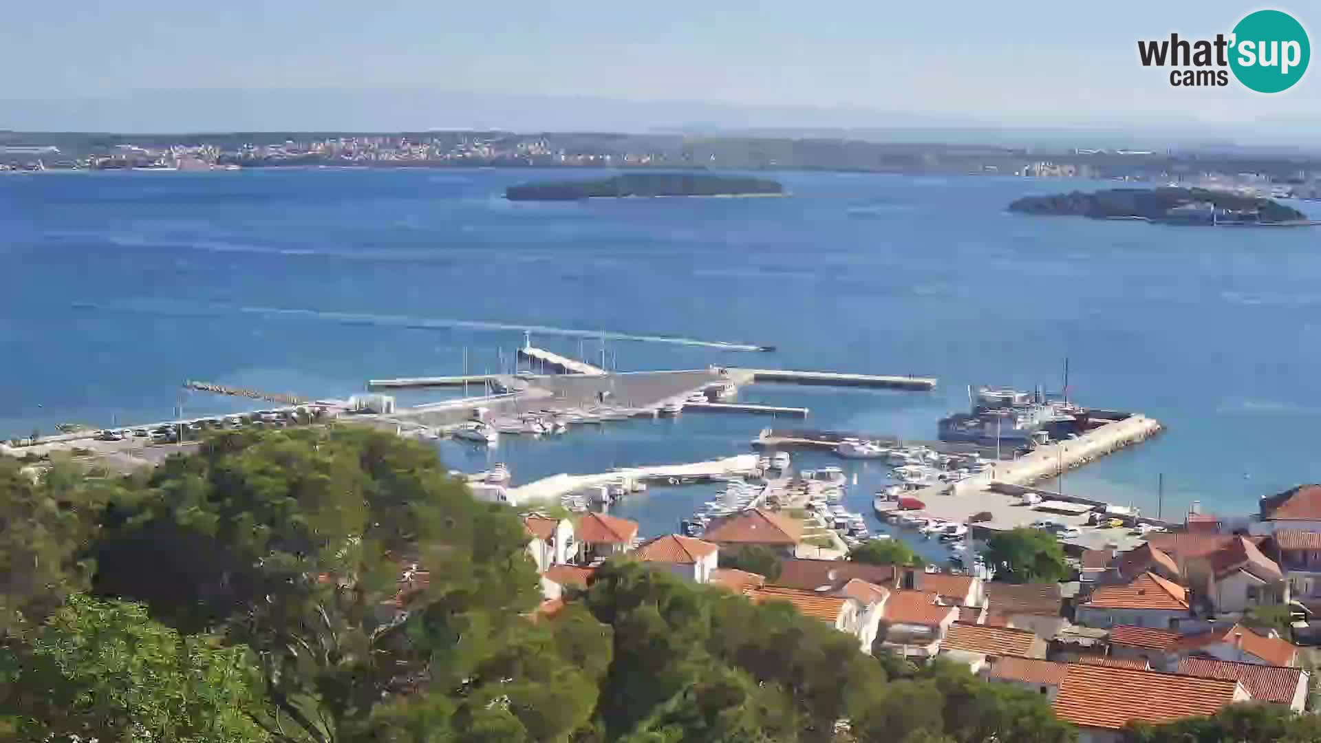 Tkon – Kalvarija – pogled na Pašmanski kanal