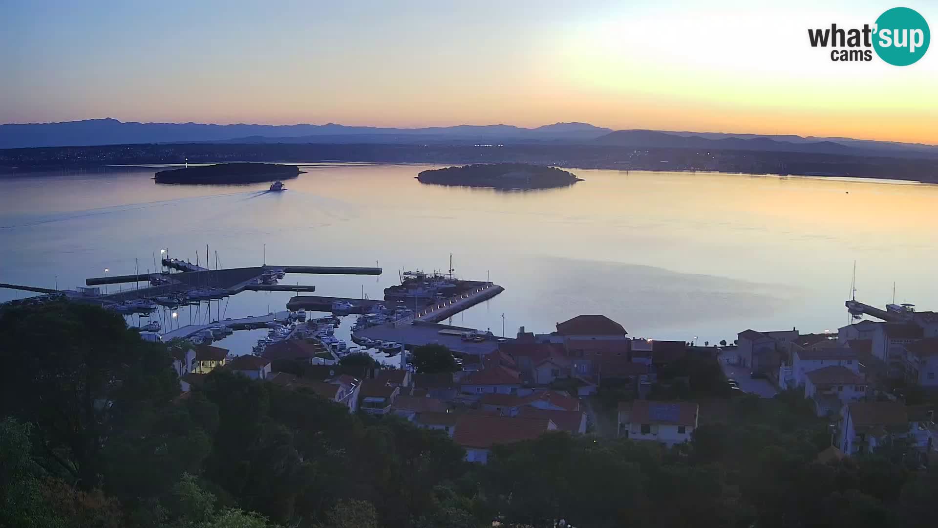 Tkon – Kalvarija – pogled na Pašmanski kanal