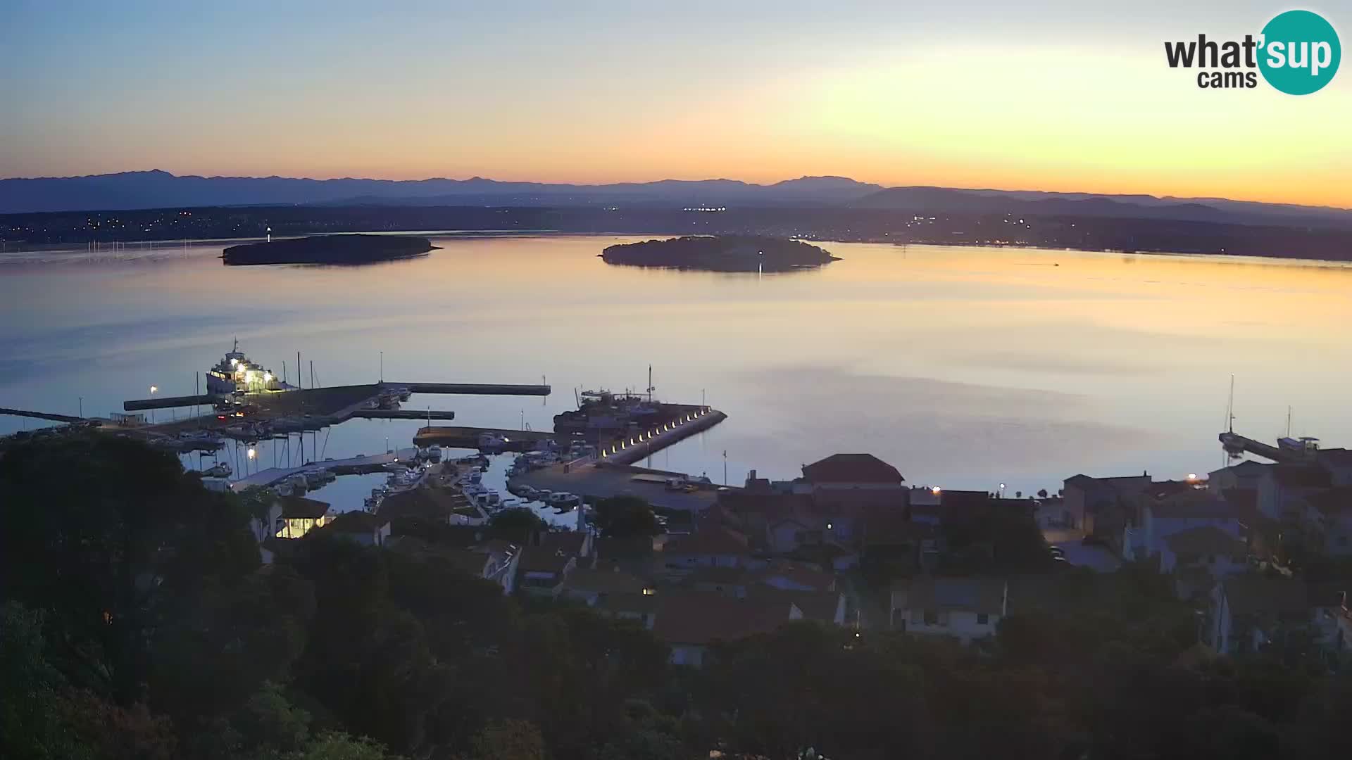 Tkon – Kalvarija – pogled na Pašmanski kanal