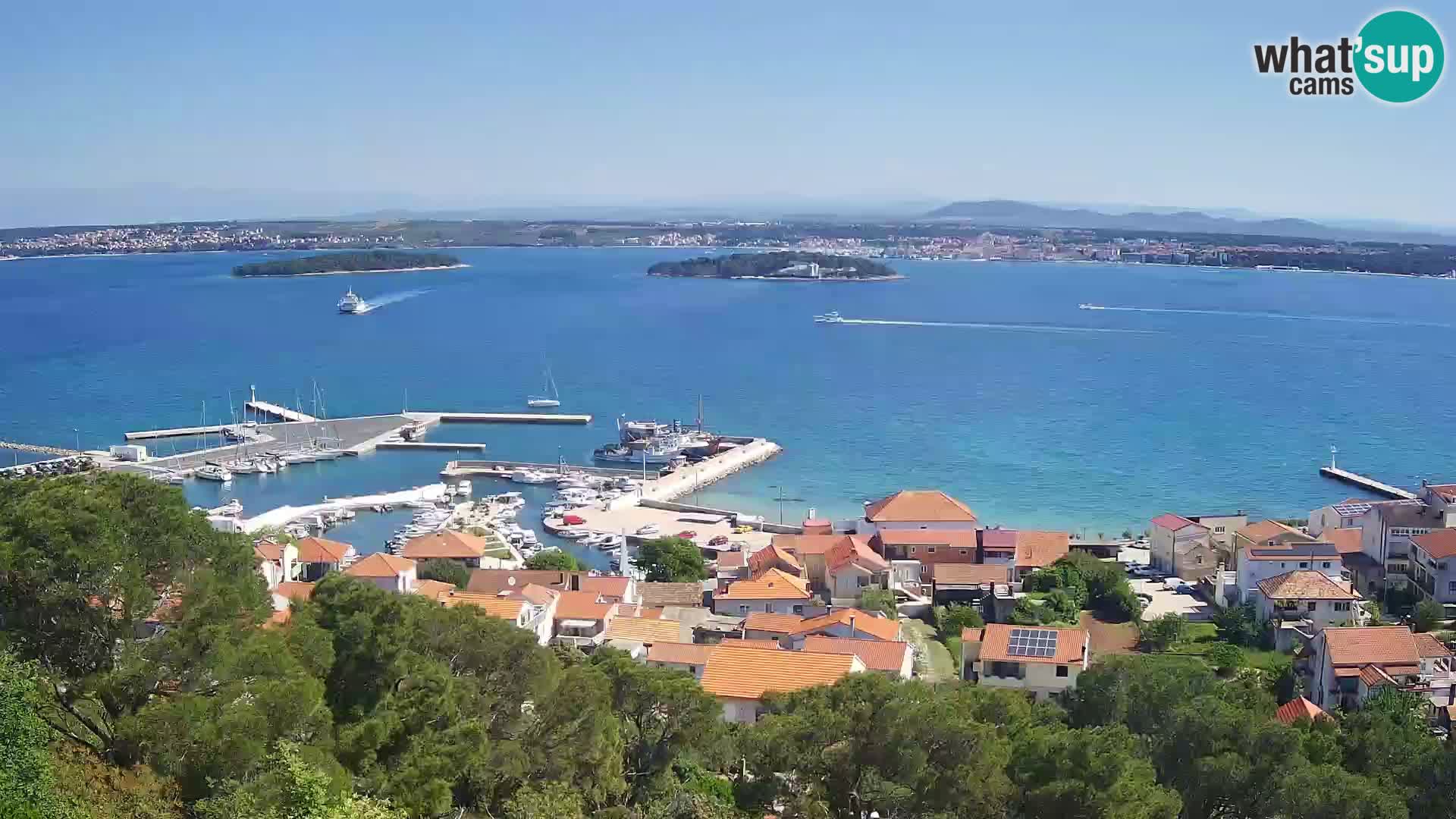 Tkon – Kalvarija – pogled na Pašmanski kanal