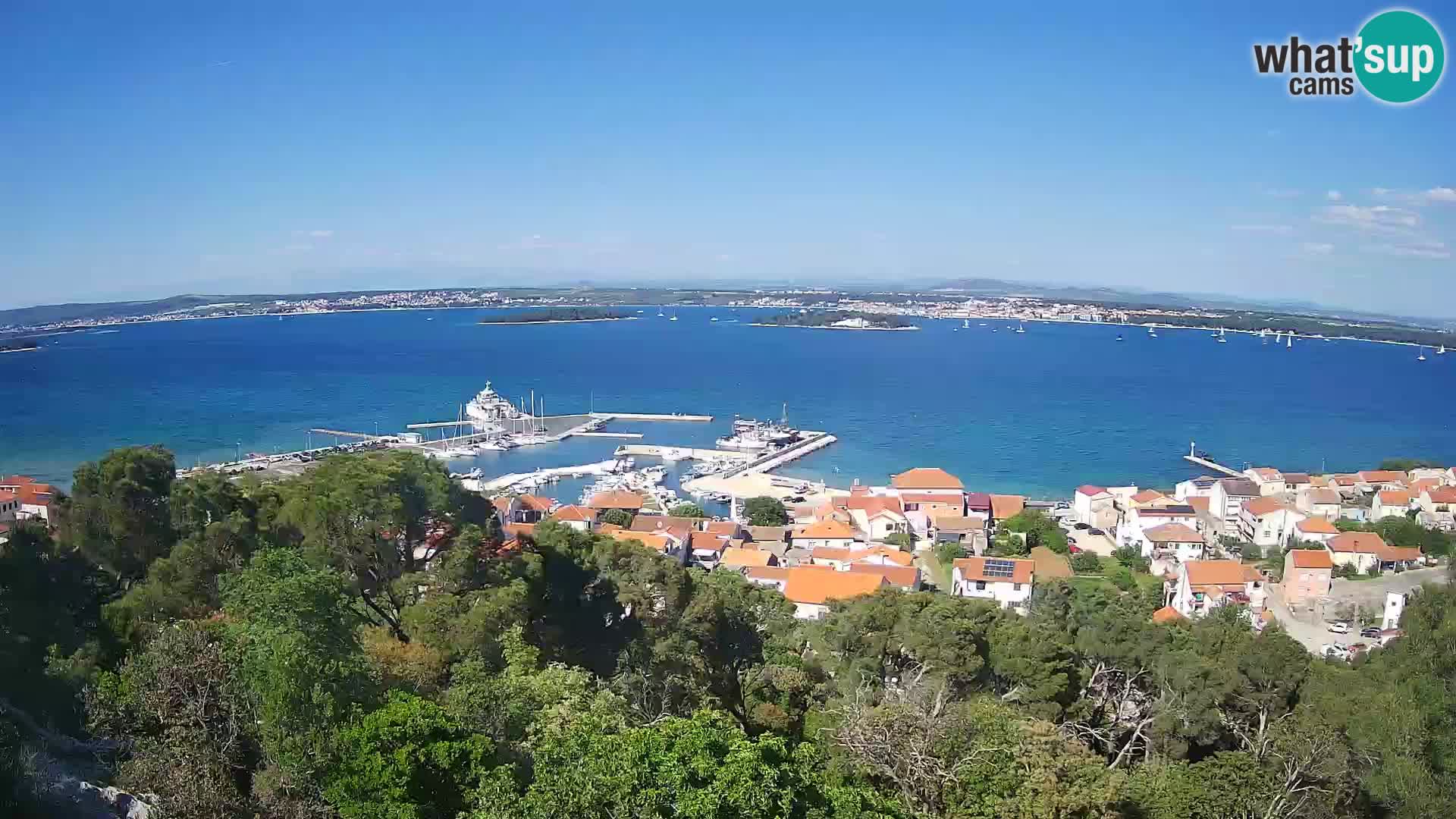 Tkon – Kalvarija – pogled na Pašmanski kanal