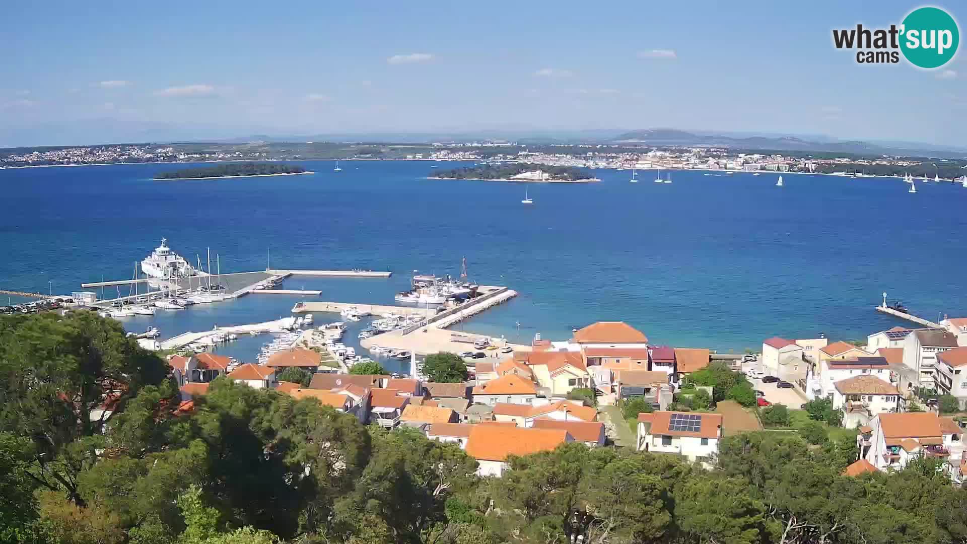 Tkon – Kalvarija – pogled na Pašmanski kanal