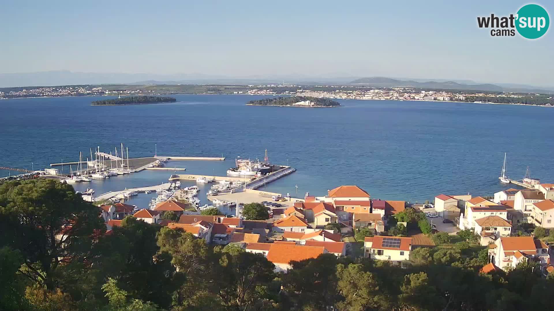 Tkon – Kalvarija – pogled na Pašmanski kanal