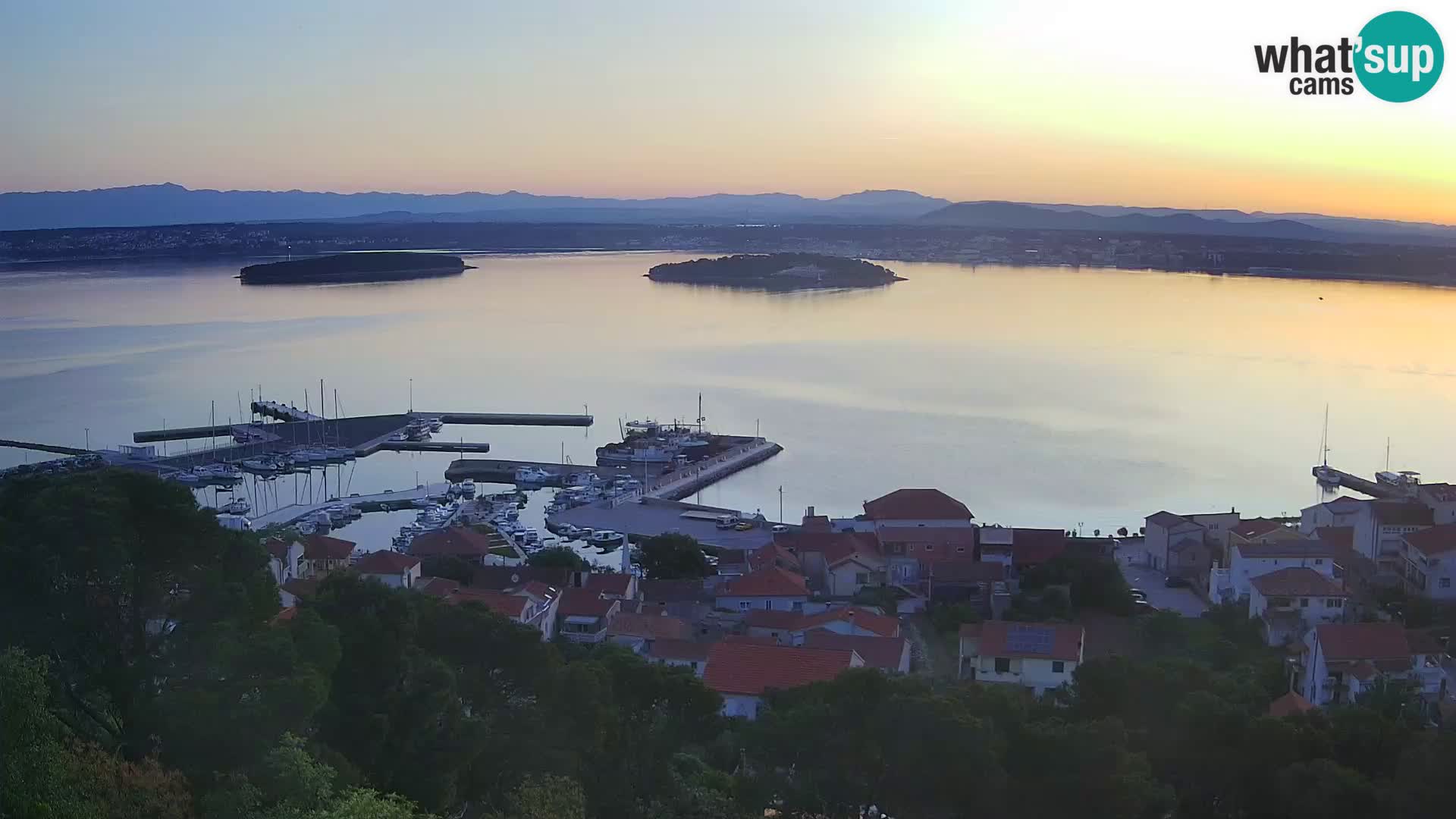 Tkon – Kalvarija – pogled na Pašmanski kanal