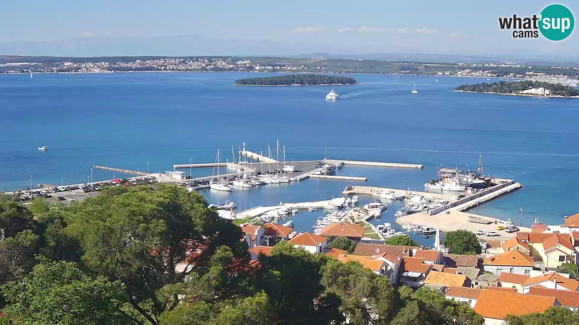 Tkon – Kalvarija – pogled na Pašmanski kanal