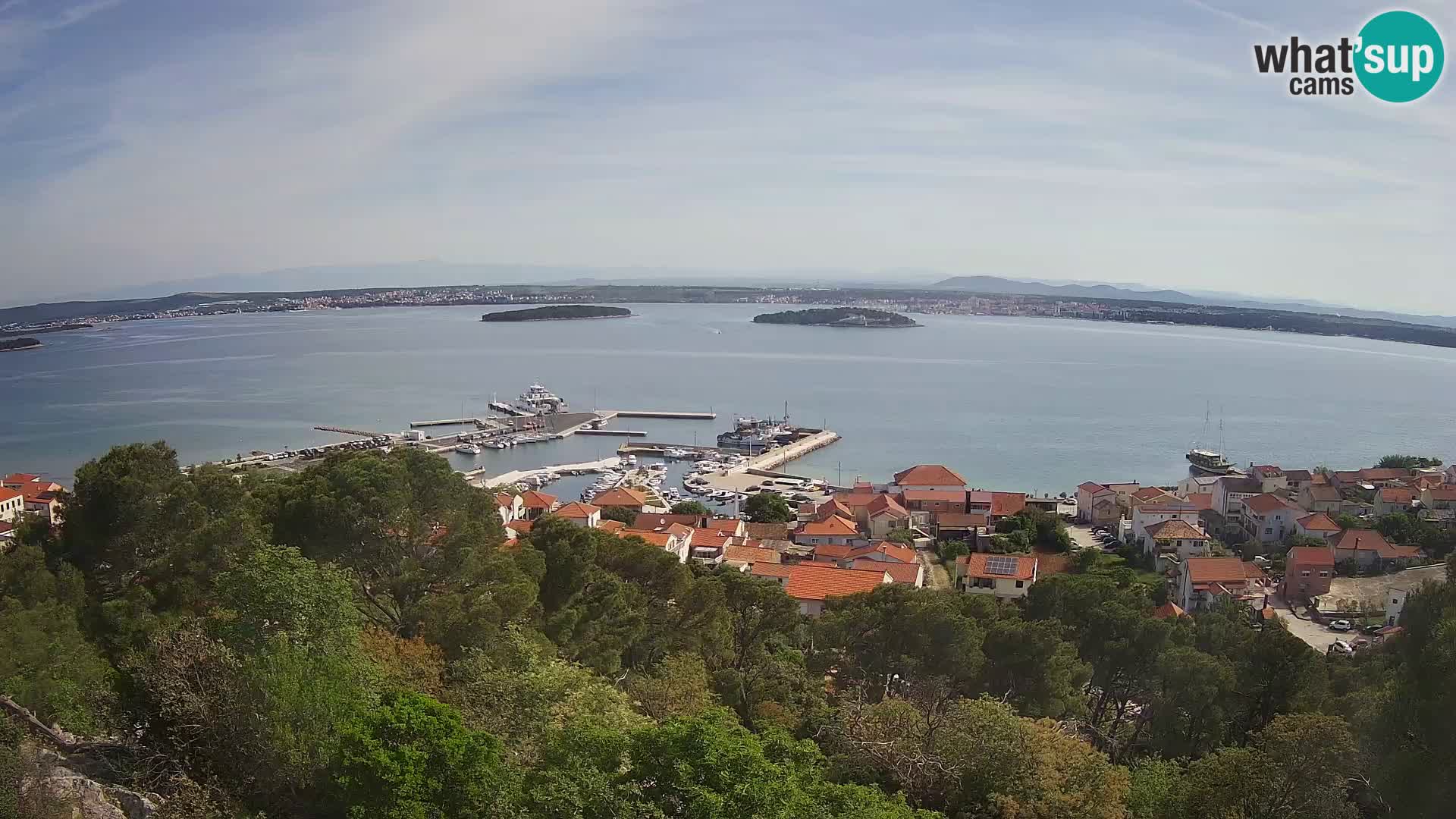 Tkon – Kalvaria – panorama del canale di Pašman