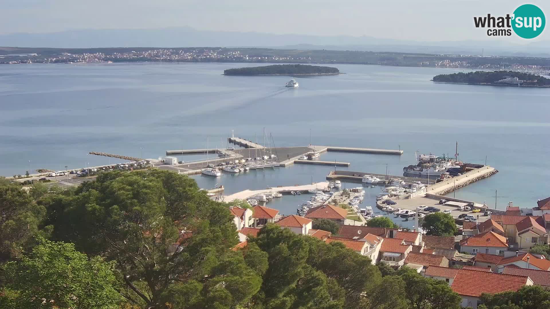 Tkon – Kalvarija – pogled na Pašmanski kanal