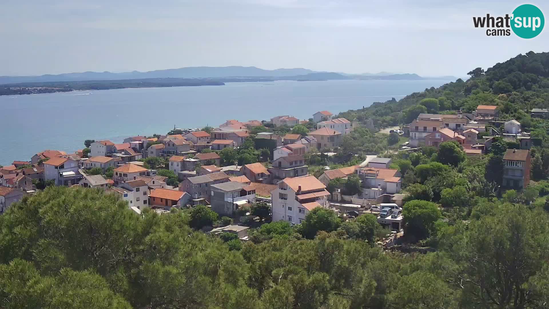 Tkon – Kalvarija – pogled na Pašmanski kanal