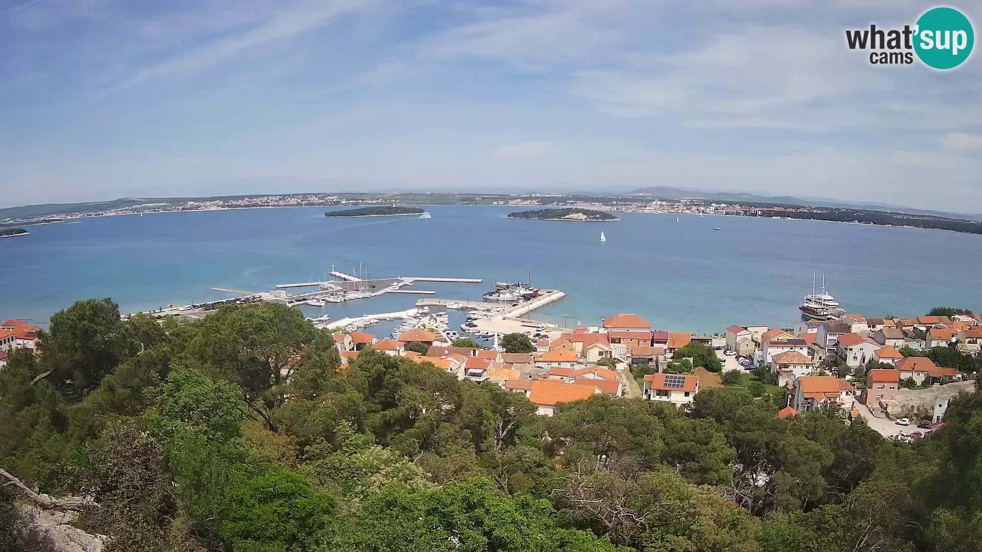 Tkon – Kalvarija – pogled na Pašmanski kanal