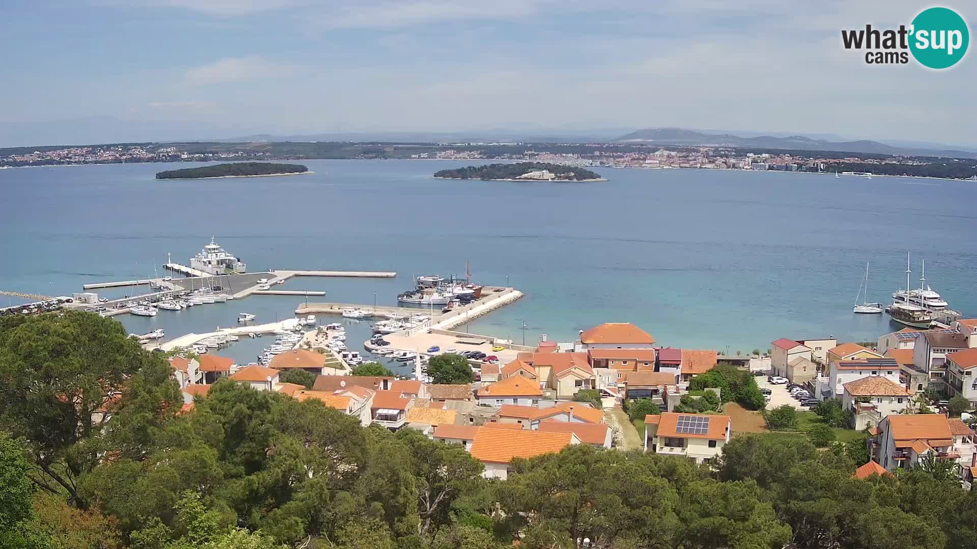 Tkon – Kalvaria – Blick auf Pašman Kanal