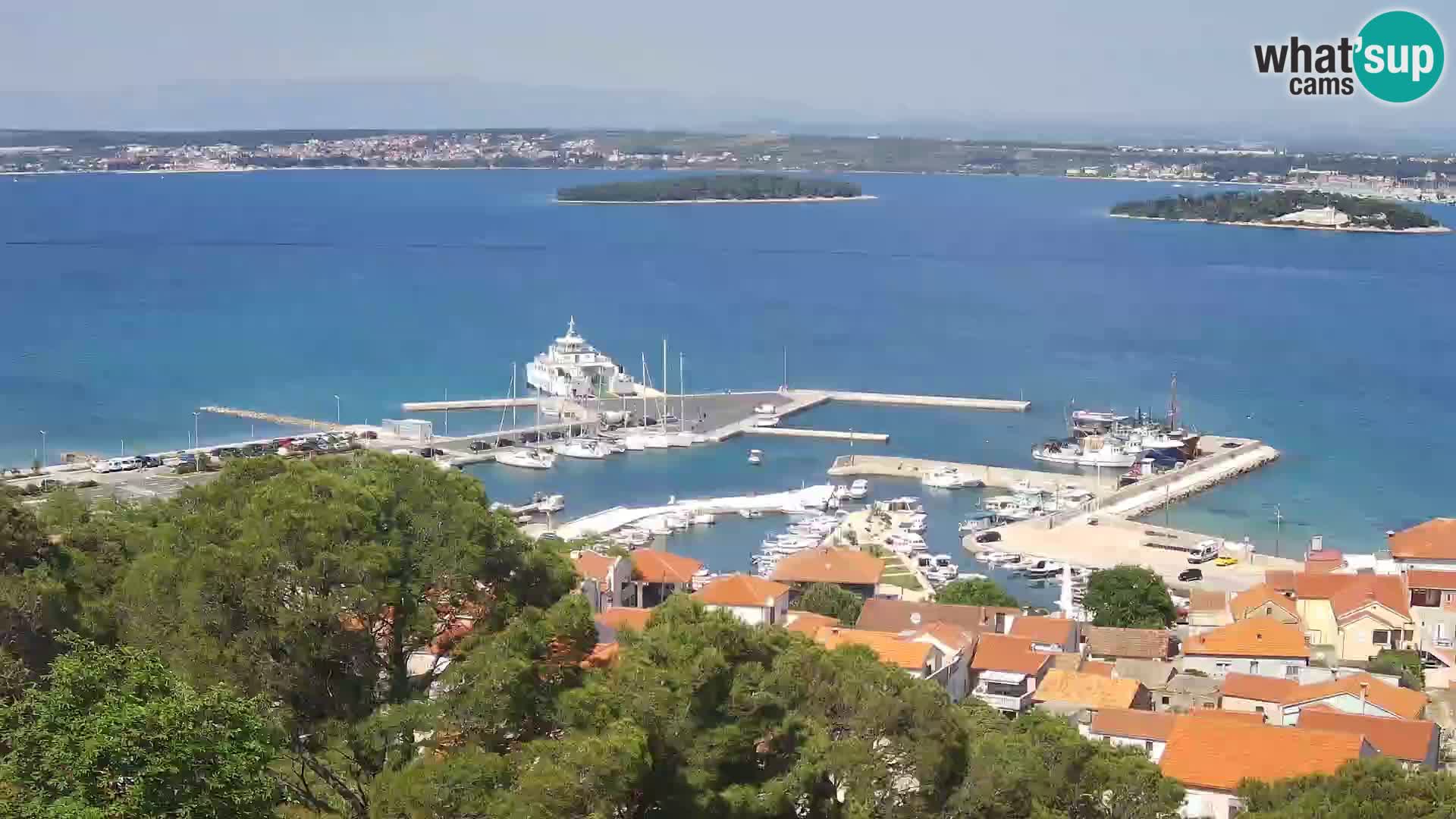 Tkon – Kalvarija – pogled na Pašmanski kanal