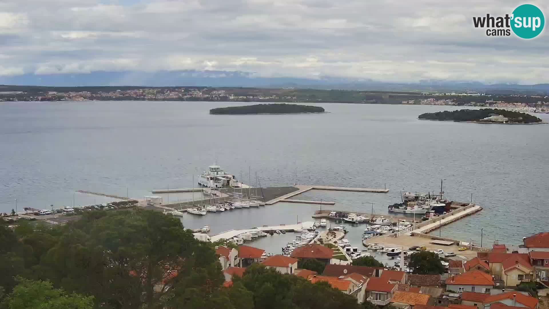 Tkon – Kalvarija – vue sur le canal Pašman