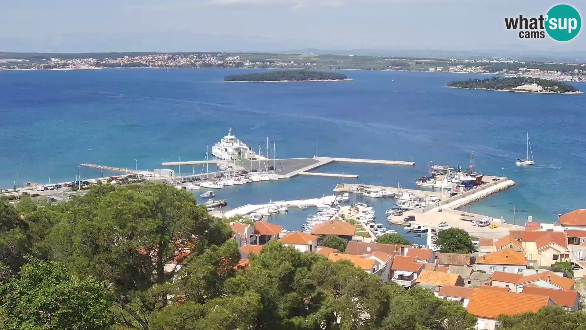 Tkon – Kalvarija – pogled na Pašmanski kanal