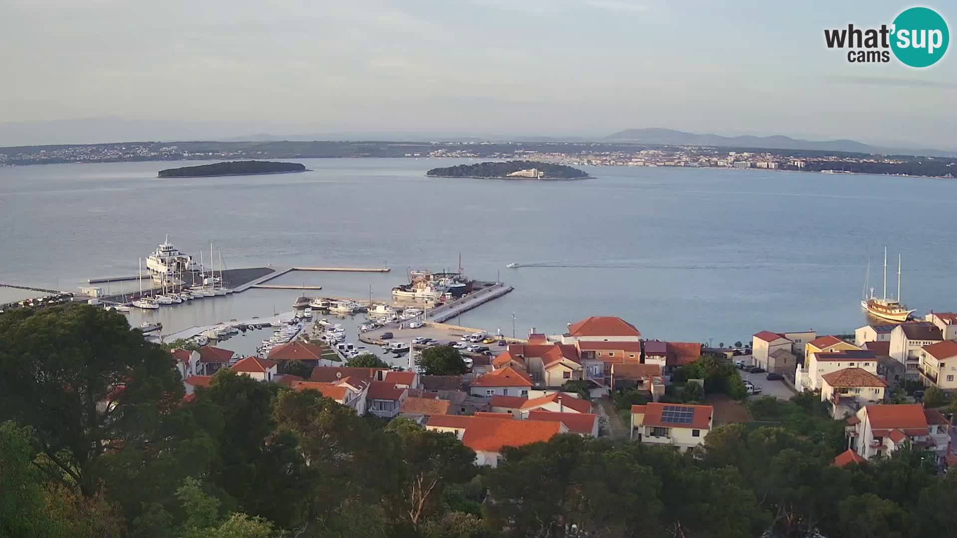 Tkon – Kalvarija – pogled na Pašmanski kanal