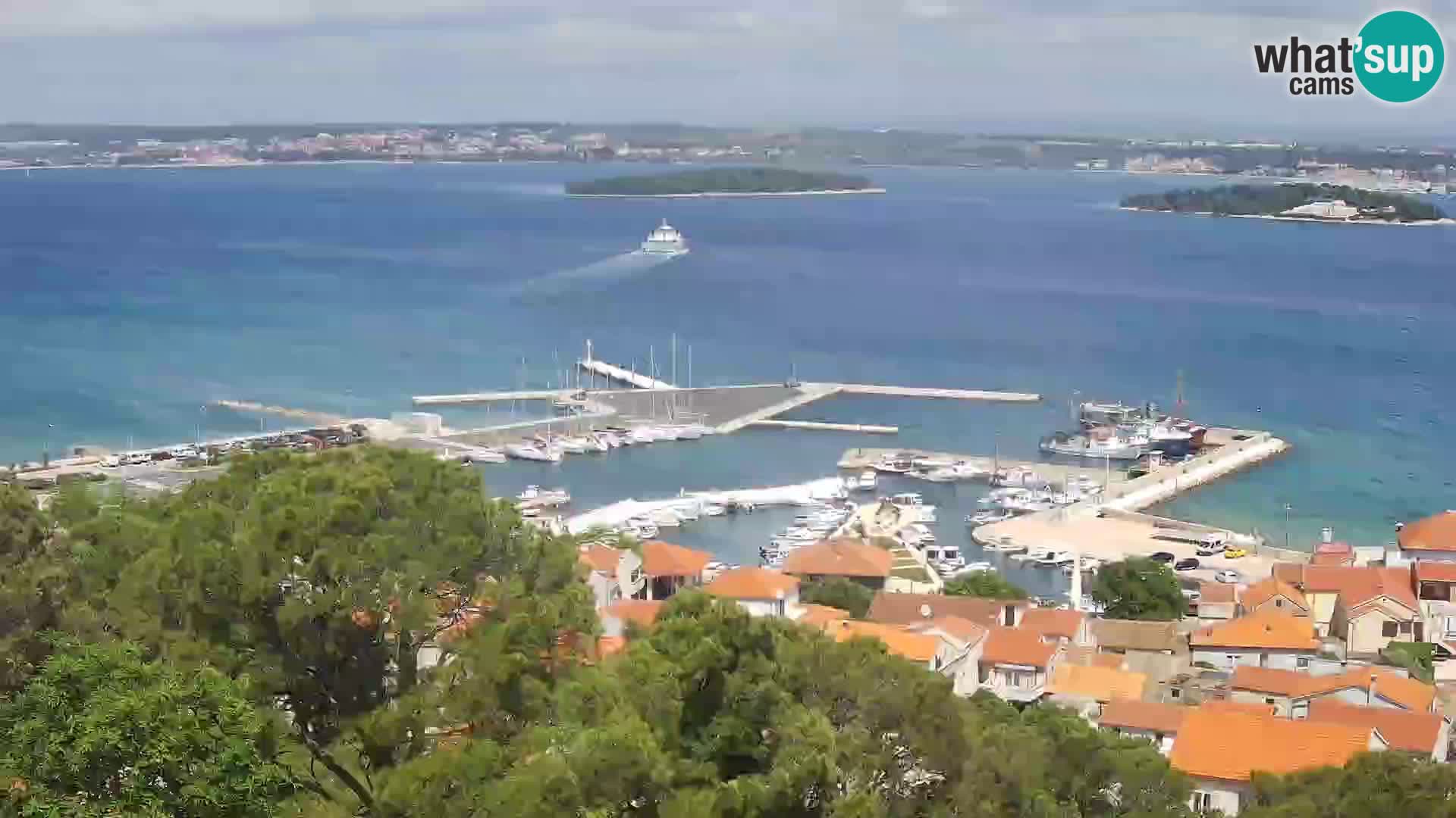 Tkon – Kalvaria – Blick auf Pašman Kanal
