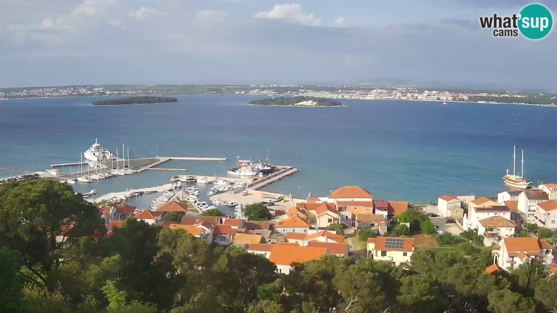 Tkon – Kalvarija – pogled na Pašmanski kanal