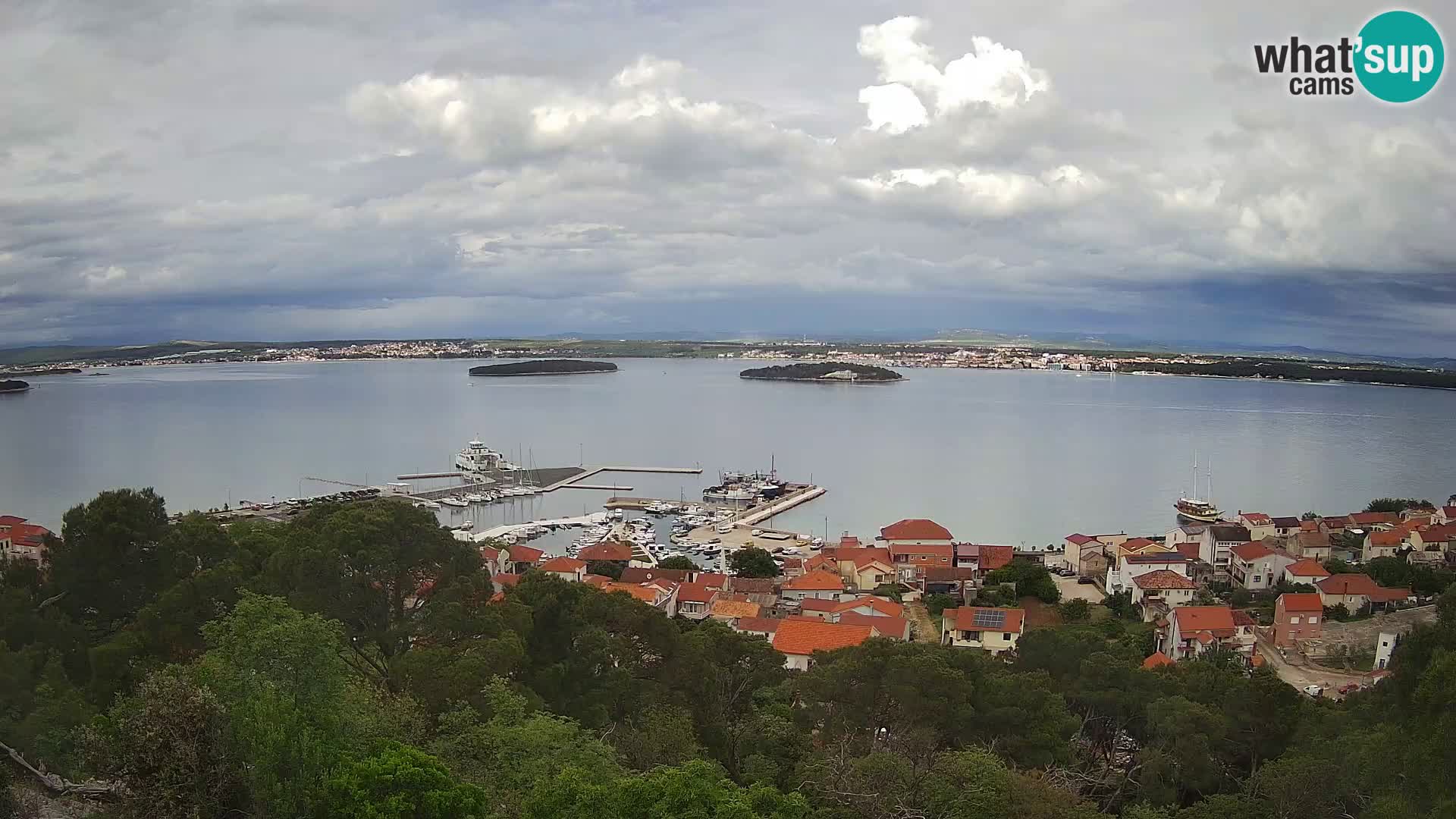 Tkon – Kalvarija – pogled na Pašmanski kanal