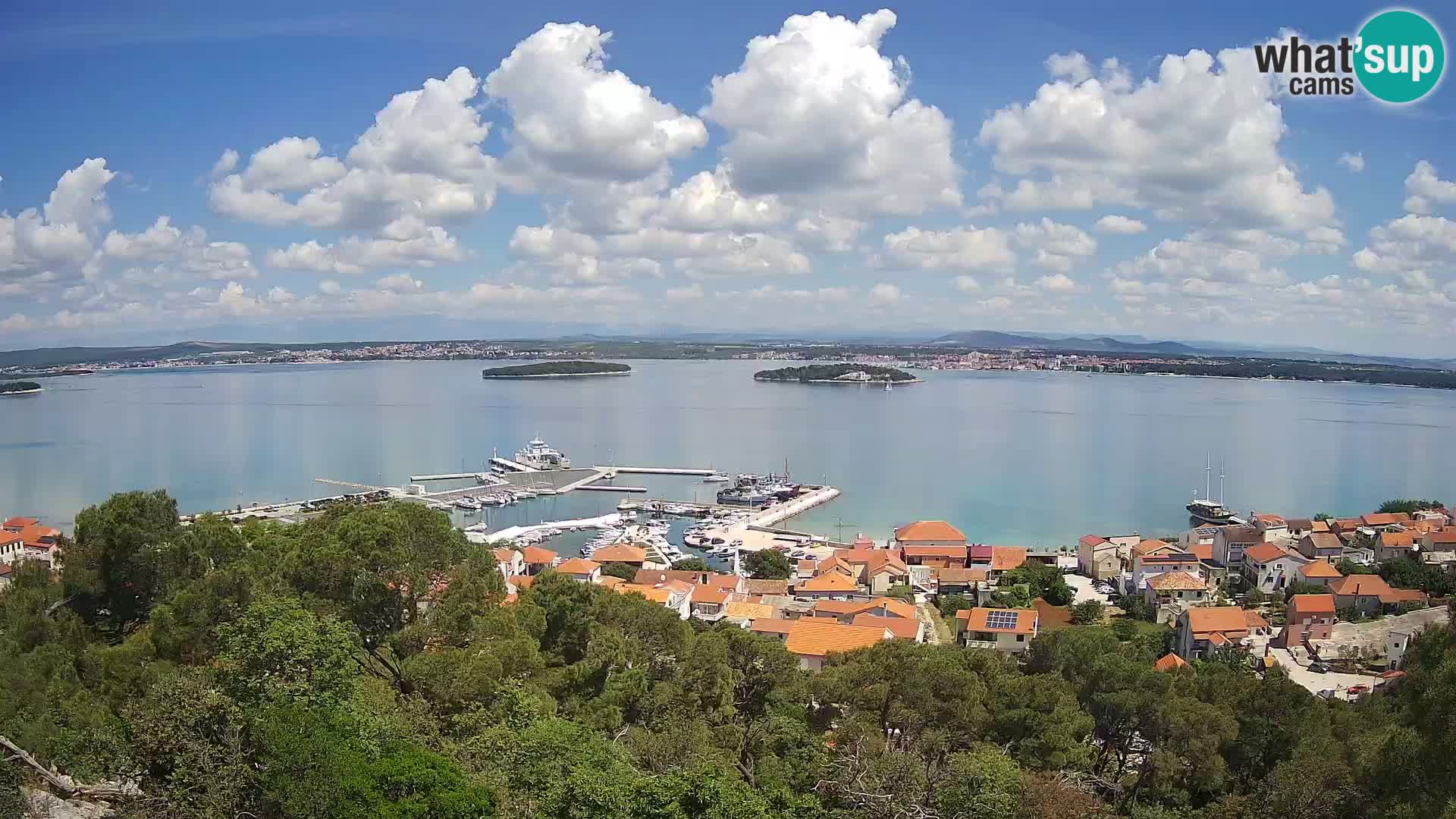 Tkon – Kalvarija – pogled na Pašmanski kanal