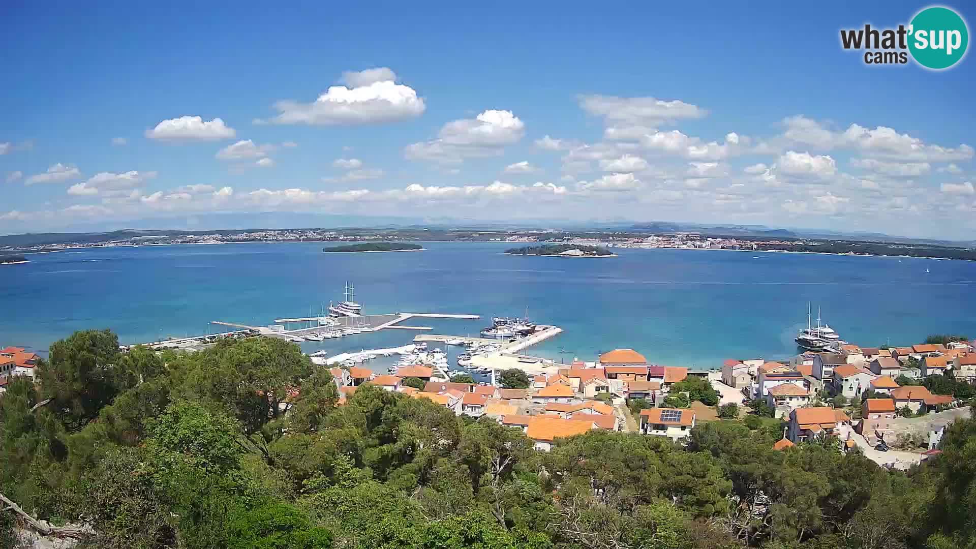 Tkon – Kalvarija – pogled na Pašmanski kanal