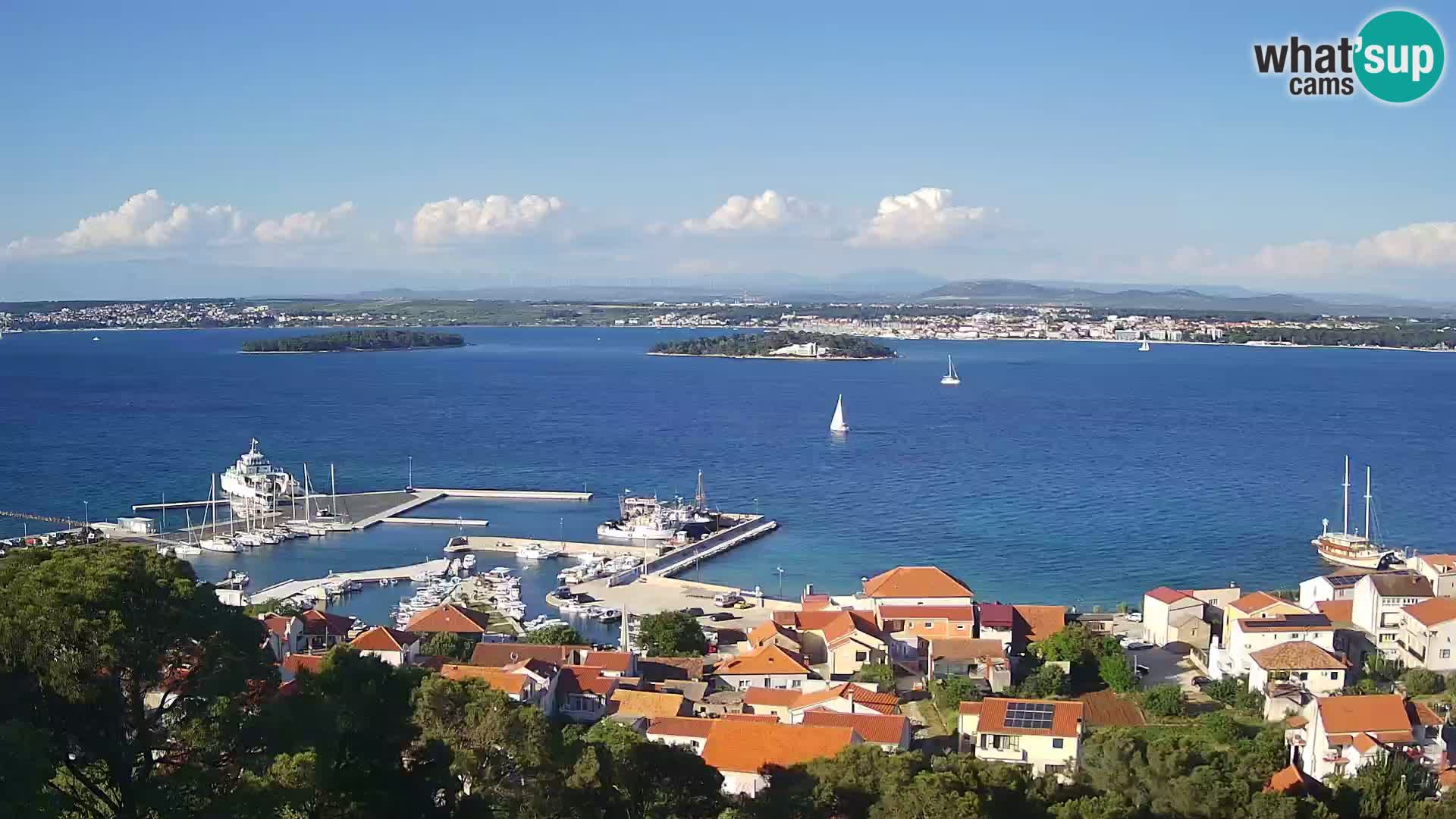 Tkon – Kalvarija – pogled na Pašmanski kanal