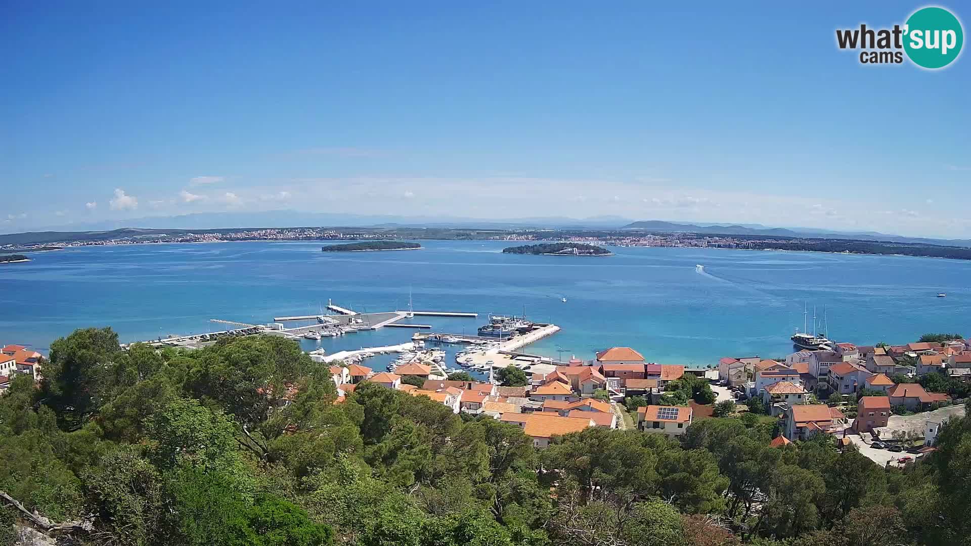 Tkon – Kalvaria – Blick auf Pašman Kanal