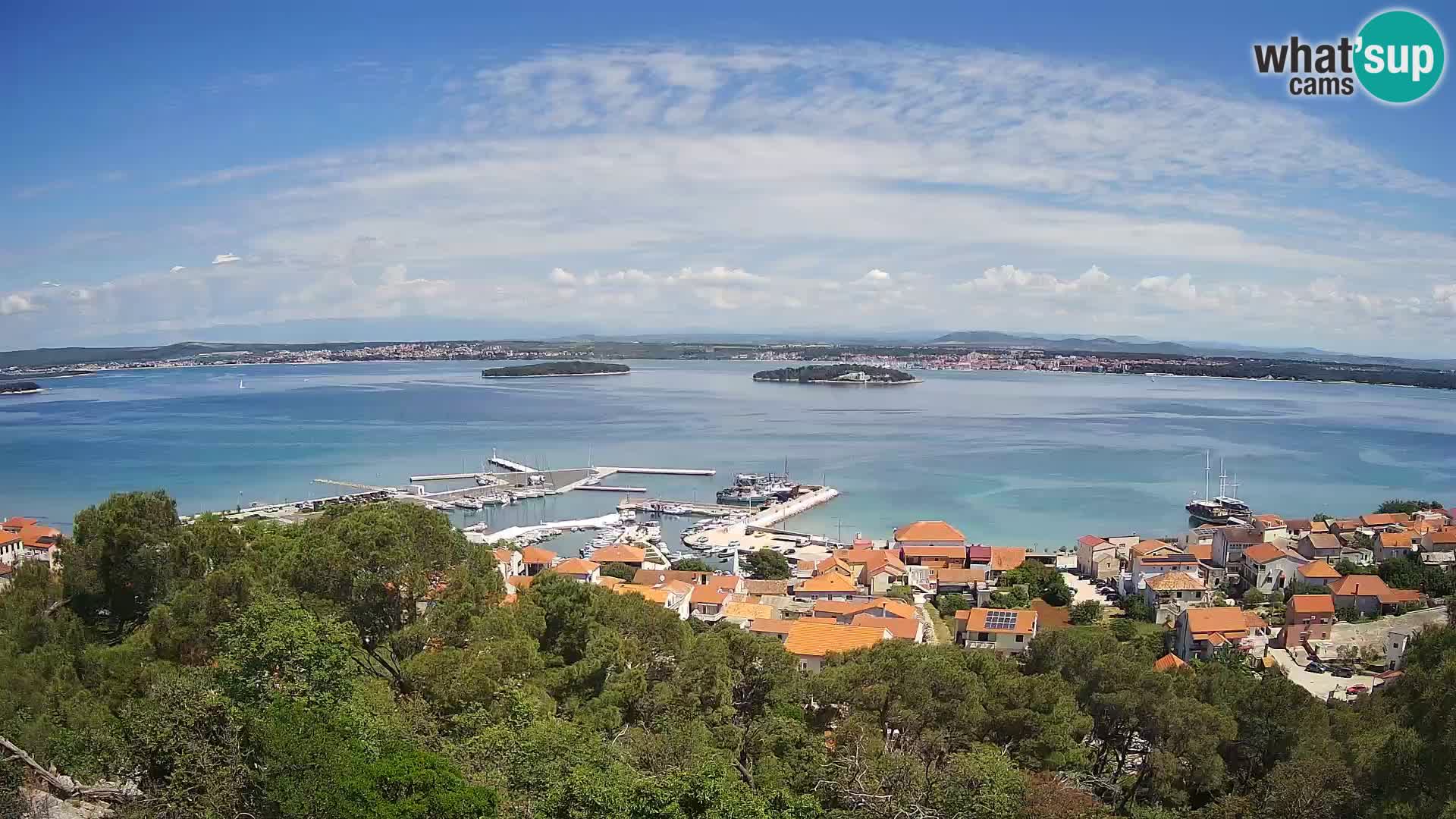 Tkon – Kalvaria – Blick auf Pašman Kanal
