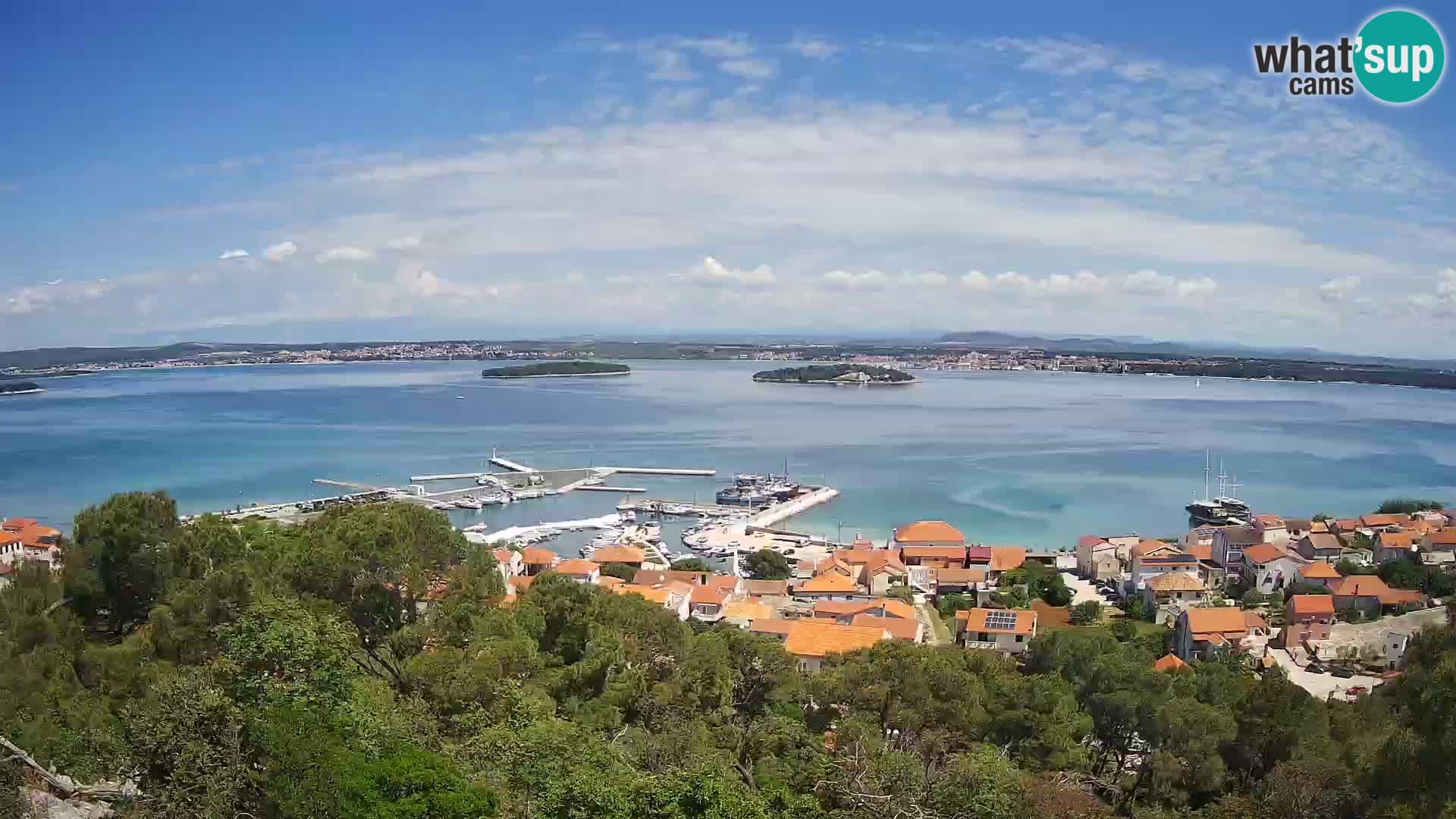 Tkon – Kalvaria – Blick auf Pašman Kanal