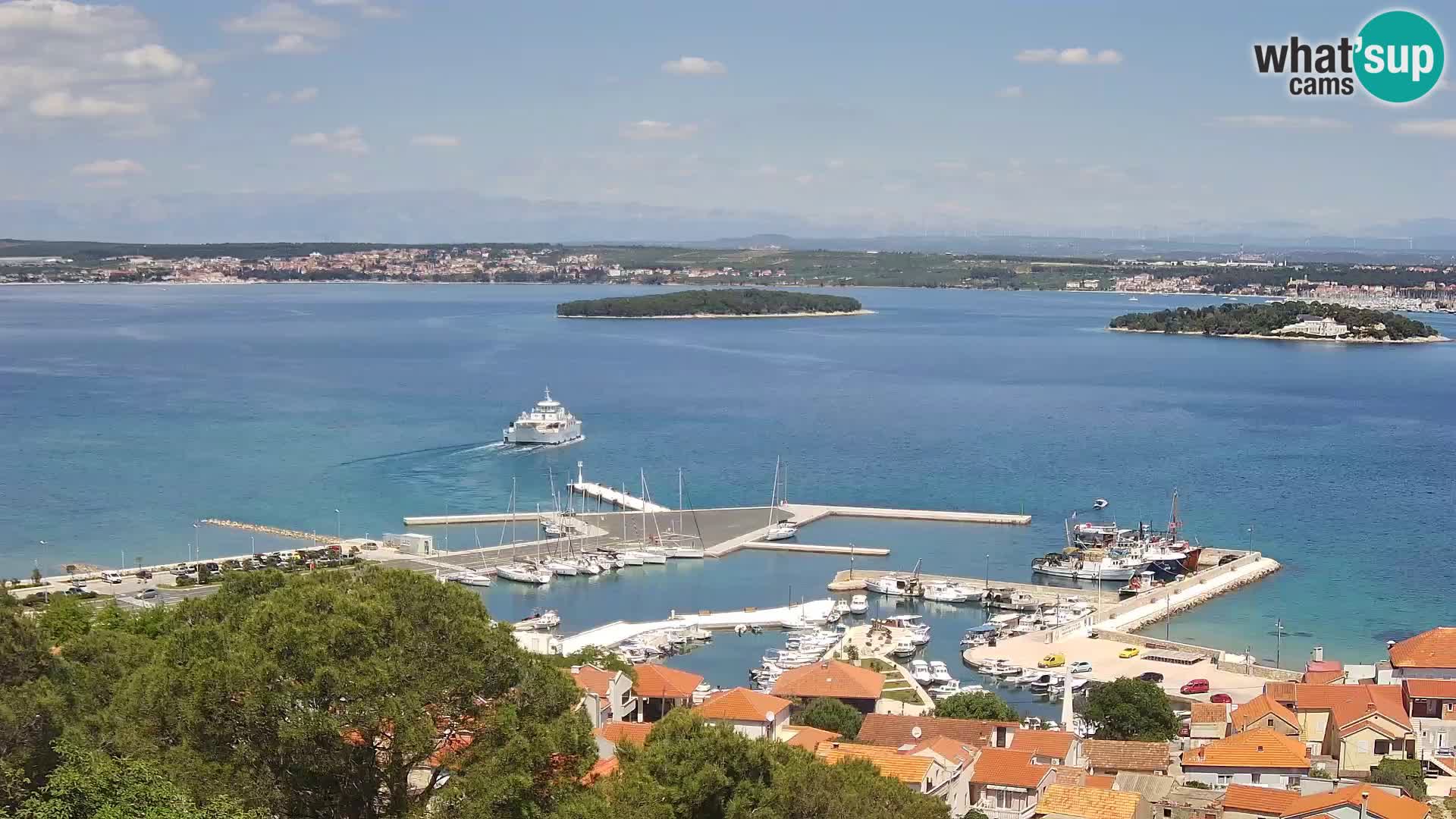 Tkon – Kalvarija – pogled na Pašmanski kanal