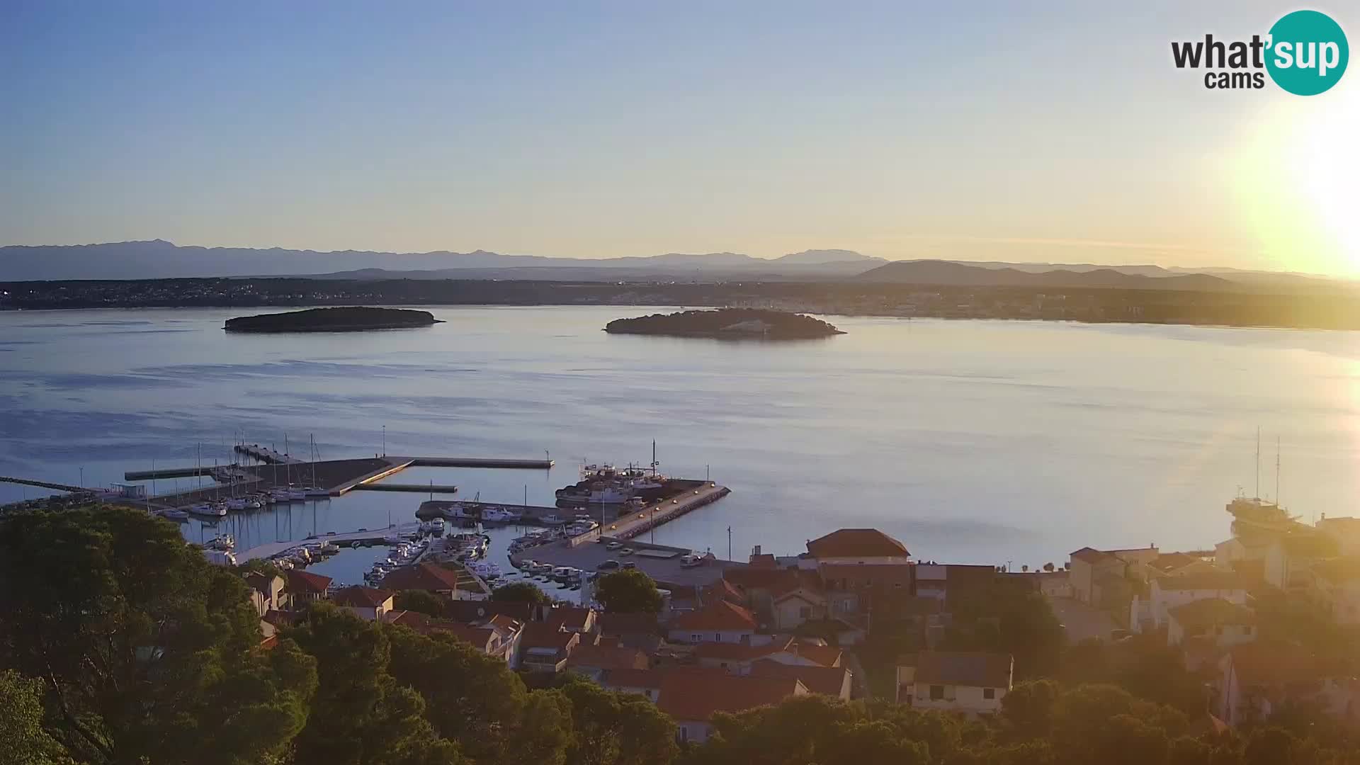 Tkon – Kalvarija – pogled na Pašmanski kanal